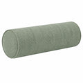 Cojín cilíndrico 20 x 60 cm de tela verde salvia con relleno suave decorativo