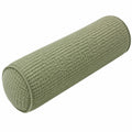 Cojín cilíndrico 15 x 50 cm de poliéster verde salvia acolchado decorativo