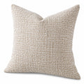 Cojín cuadrado 45 cm de tejido texturizado beige para decoración