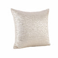 Cojín decorativo 45 x 45 cm de tejido beige texturizado para sofá estilo moderno